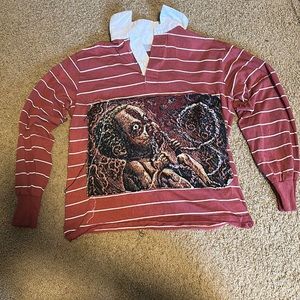 Westchester Classics Red Collared Hand Stitched Long Sleeve XL fits medium-large